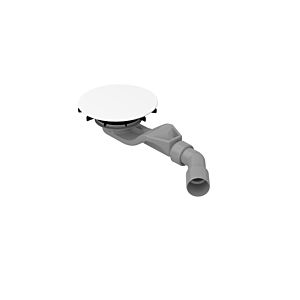 Bette BetteAir waste/overflow set B524-000AX for shower tiles, white, anti-slip Sense