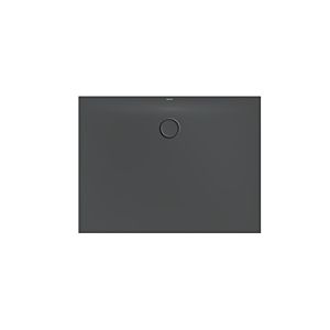 Bette BetteFloor Side zone de douche 3380-400AE 120x90cm, antidérapant / Pro , corbeau