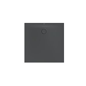 Bette BetteFloor Side zone de douche 3382-400PLUS 100x100cm, jusqu&#39;à 1200mm, glaçure, corbeau