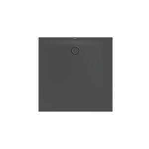 Bette BetteFloor Side zone de douche 3391-400AE 120x120cm, antidérapant / Pro , corbeau