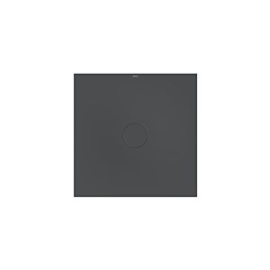 Bette BetteAir 7352-400T2 1000 x 1000 mm, corbeau, rectangle, acier au titane émaillé, avec support minimum