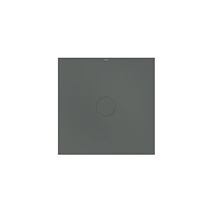 Bette BetteAir 7352-403AE,T2 1000 x 1000 mm, fumée, rectangle, acier au titane émaillé, avec support minimum