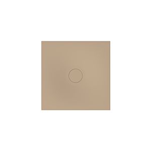 Bette BetteAir Duschfliese 7352-425T2 1000 x 1000 mm, greige, Rechteck, glasierter Titan-Stahl, mit Minimum-Täger