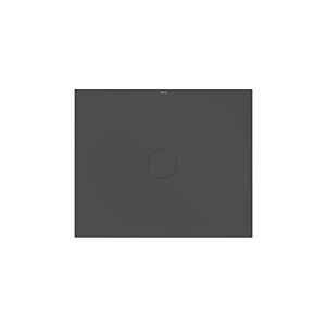 Bette BetteAir 7355-400T2 1200 x 1000 mm, corbeau, rectangle, acier au titane émaillé, avec support minimum