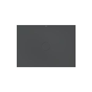 Bette BetteAir 7357-400T2 1400 x 1000 mm, corbeau, rectangle, acier au titane émaillé, avec support minimum