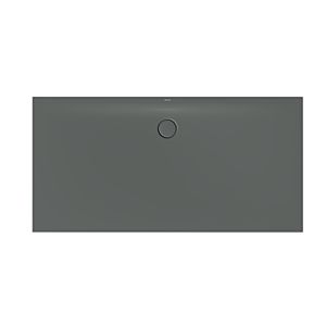 Bette BetteFloor Side zone de douche 3377-403AE 180x90cm, antidérapant / Pro , fumée