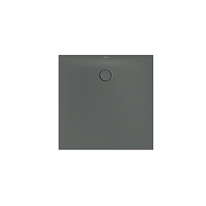 Bette BetteFloor Side zone de douche 3382-403AE 100x100cm, jusqu&#39;à 1200mm, antidérapant / Pro , fumée