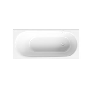 Bette BetteComodo bathtub 1643-287AR, PLUS 170x80x45cm, overflow at the back, foot end on the right, anti-slip / glaze, star white