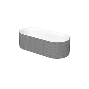 Bette BetteLux Oval couture bath 3466-004TX 180x80x45cm, noble white