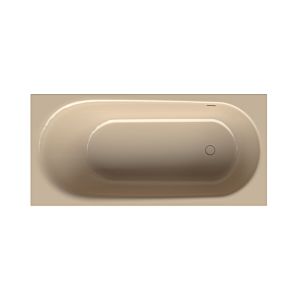Bette BetteComodo bathtub 1642-003PLUS 170x75x45cm, overflow in front, foot end on the right, glaze, bahama beige