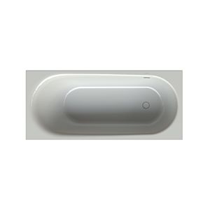 Bette BetteComodo bathtub 1641-002 180x80x45cm, overflow rear, foot end right, manhattan