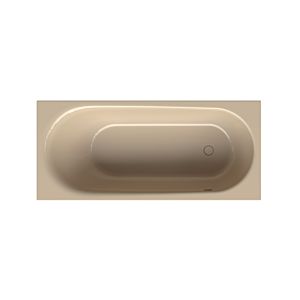 Bette BetteComodo bathtub 1621-003PLUS 180x80x45cm, overflow in front, foot end on the right, glaze, bahama beige