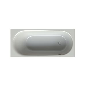 Bette BetteComodo bathtub 1621-002 180x80x45cm, overflow front, foot end right, manhattan