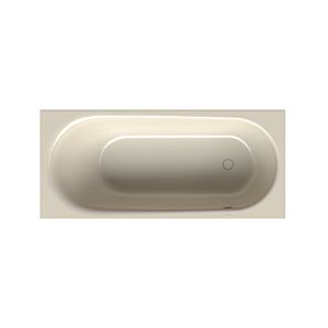 Bette BetteComodo bathtub 1621-001 180x80x45cm, overflow front, foot end right, pergamon