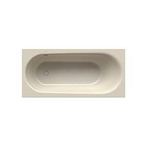 Bette BetteComodo bathtub 1623-001PLUS 170x80x45cm, overflow front, foot end right, glaze, pergamon