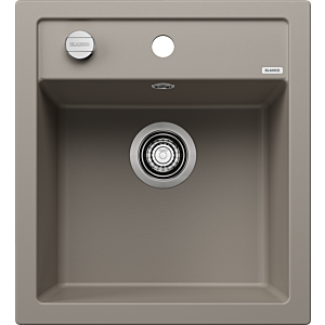 Évier Blanco DALAGO 45 517317 46,5 x 51 cm, PuraDur tartufo, vidage avec commande à distance rotative