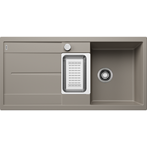 Blanco METRA 6 S sink 517354 100x50cm, PuraDur tartufo, reversible, with drain remote control/accessories
