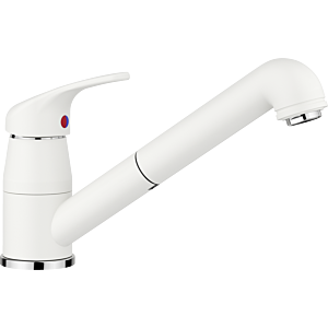 Robinet de cuisine Blanco DARAS-S 517735 extractible, aspect SILGRANIT, silgranit blanc