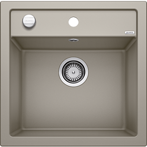 Blanco DALAGO 5 Spüle 518528 51,5 x 51 cm, PuraDur tartufo, Ablauffernbedienung mit Drehbetätigung