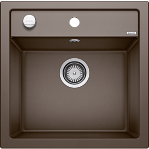 Blanco DALAGO 5 Spüle 518529 51,5 x 51 cm, PuraDur cafe, Ablauffernbedienung mit Drehbetätigung