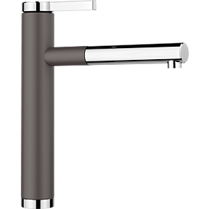 Blanco Linee -s kitchen mixer 518804 extendable, SILGRANIT look rock gray / chrome