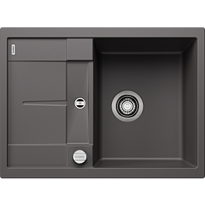 Blanco Metra 45 s évier Compact 519573 68 x 50 cm, PuraDur gris roche, réversible, télécommande de vidange avec commande rotative