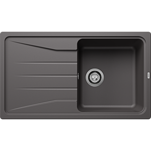 Blanco Sona 5 S sink 519672 86x50cm, PuraDur rock gray, reversible, without drain remote control
