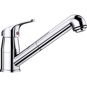 Blanco Küchenarmatur 519724 ausziehbar, chrom, Niederdruck