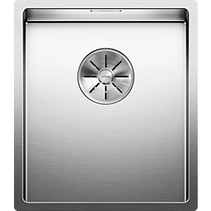Blanco Claron sink 521571 340-U, 38 x 44 cm, Stainless Steel silk gloss, without drain remote control
