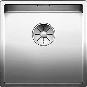 Blanco Claron sink 521573 400-U, 44 x 44 cm, Stainless Steel silk gloss, without drain remote control