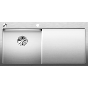 Blanco Claron 5 s-if sink 521626 100x51cm, Stainless Steel , left, PushControl drain remote control