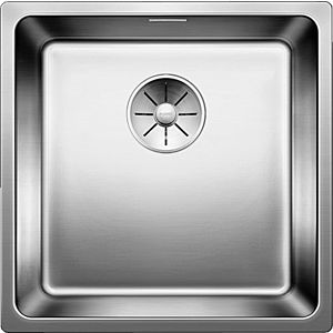 Blanco Andano 400-if évier 522957 44x44cm, Inox satin de soie, IF rebord plat