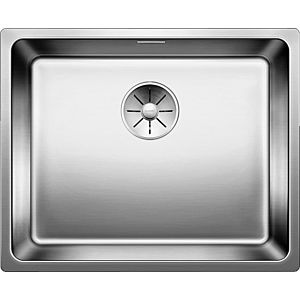 Blanco Andano 500-if évier 522965 54x44cm, Inox satin de soie, IF rebord plat