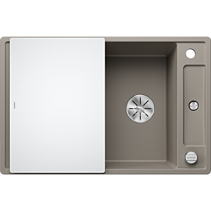 Blanco Axia III 45 S évier 523190 78x47cm, PuraDur tartufo, réversible, avec planche à découper en verre