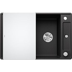Blanco Axia III 45 SF évier 523199 77x47cm, PuraDur anthracite, réversible, avec planche à découper en verre