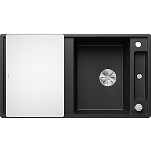 Blanco Axia iii 5 s évier 523215 91,5x47cm, PuraDur anthracite, réversible, avec planche à découper en verre