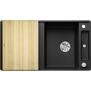 Blanco Axia iii 5 évier 5p 523225 90,5x50cm, PuraDur anthracite, réversible, avec planche à découper en bois