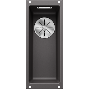 Blanco Subline 160-u évier 523397 19x46cm, PuraDur gris rock, pour sous plan