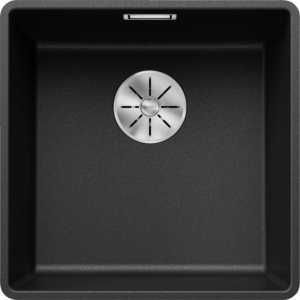 Blanco Subline 400-f évier 523475 42,7x42,7cm, PuraDur anthracite, pour sous plan
