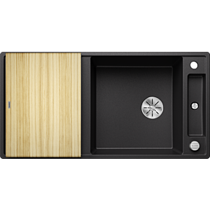 Blanco Axia iii xl 6 s évier 523500 100x47cm, PuraDur anthracite, réversible, avec planche à découper en bois