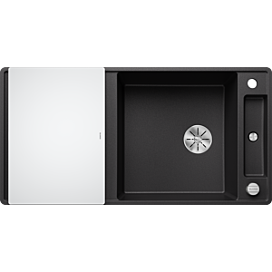 Blanco Axia iii xl sf évier 523526 99x47cm, PuraDur anthracite, réversible, avec planche à découper en verre