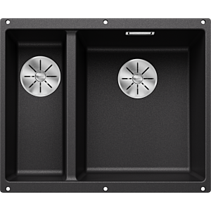 Blanco Subline 340/160-u sink 523558 55.5x46cm, PuraDur anthracite, right, for undercounter