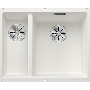 Blanco Subline 340/160-u sink 523562 55.5x46cm, PuraDur white, right, for undercounter