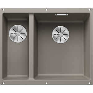 Blanco Subline 340/160-u sink 523565 55.5x46cm, PuraDur tartufo, right, for undercounter