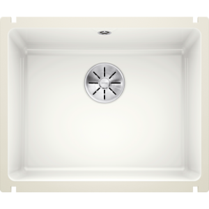 Blanco Subline 500-u sink 523733 54.3x45.6cm, PuraPlus crystal white glossy, for undercounter