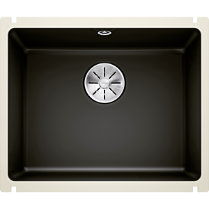 Blanco Subline 500-u évier 523740 54,3x45,6cm, PuraPlus noir, pour sous plan