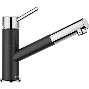 Blanco kitchen faucet 525038 extendable, SILGRANIT look anthracite
