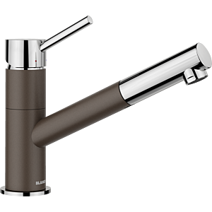 Blanco KANO-S kitchen faucet 525043 pull-out, SILGRANIT look cafe