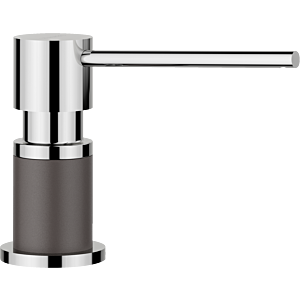 Distributeur de liquide vaisselle Blanco 525817 300 ml, SILGRANIT aspect gris roche/ chromé