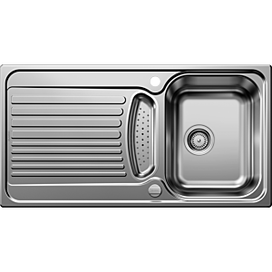 Blanco sink 526336 95 x 50 cm, Stainless Steel natural finish, reversible, drain remote control, bowl